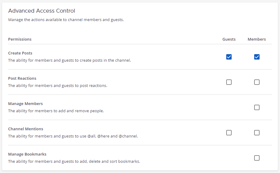 Add Members and Guests to post to the channel using the System Console.