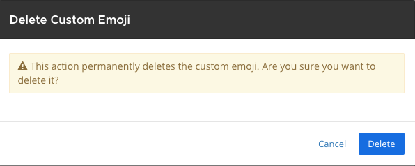 Delete custom emoji.