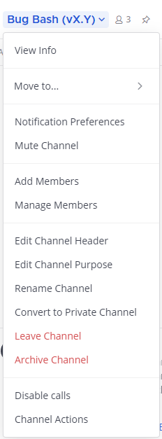 You can use channel options available from the channel name to leave a channel.