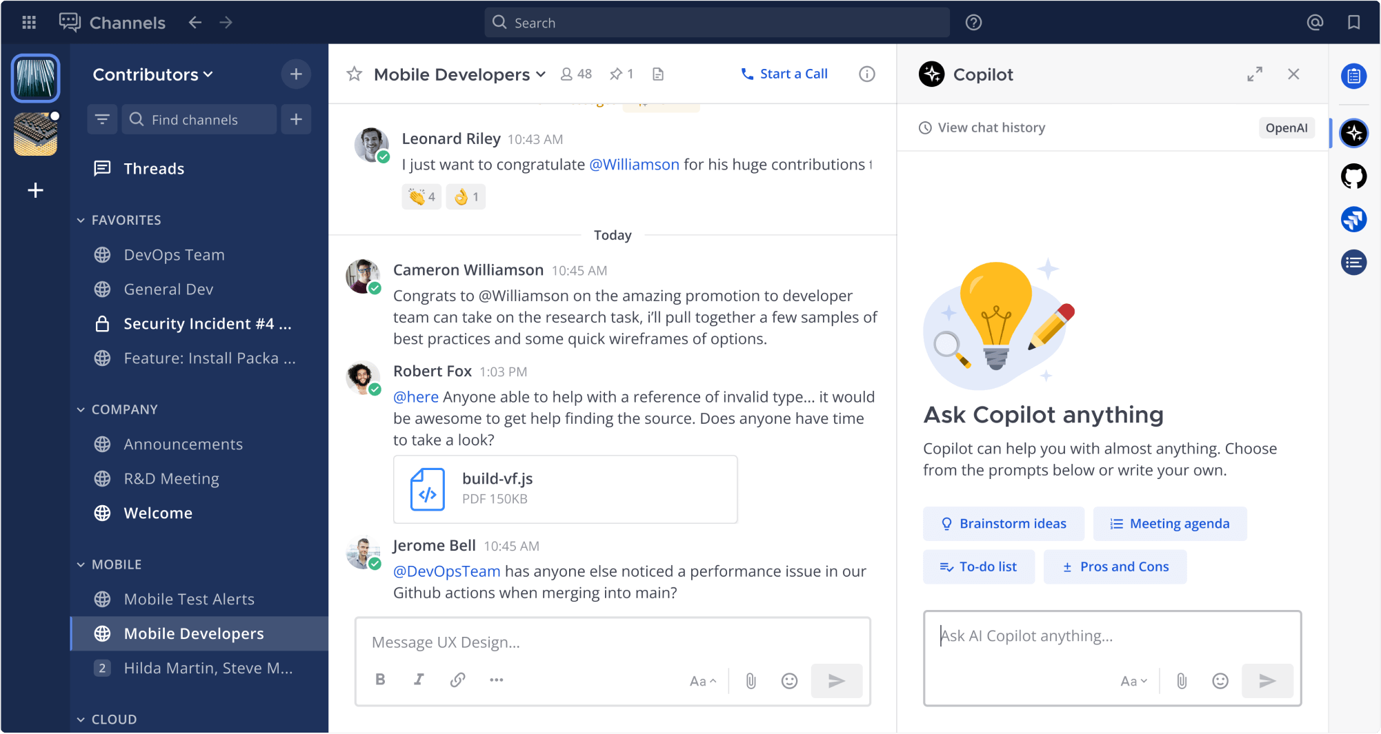 The Mattermost Agents AI Plugin is an extension for mattermost that provides functionality for self-hosted and vendor-hosted LLMs