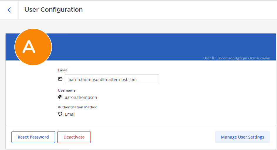 Review user details using the System Console