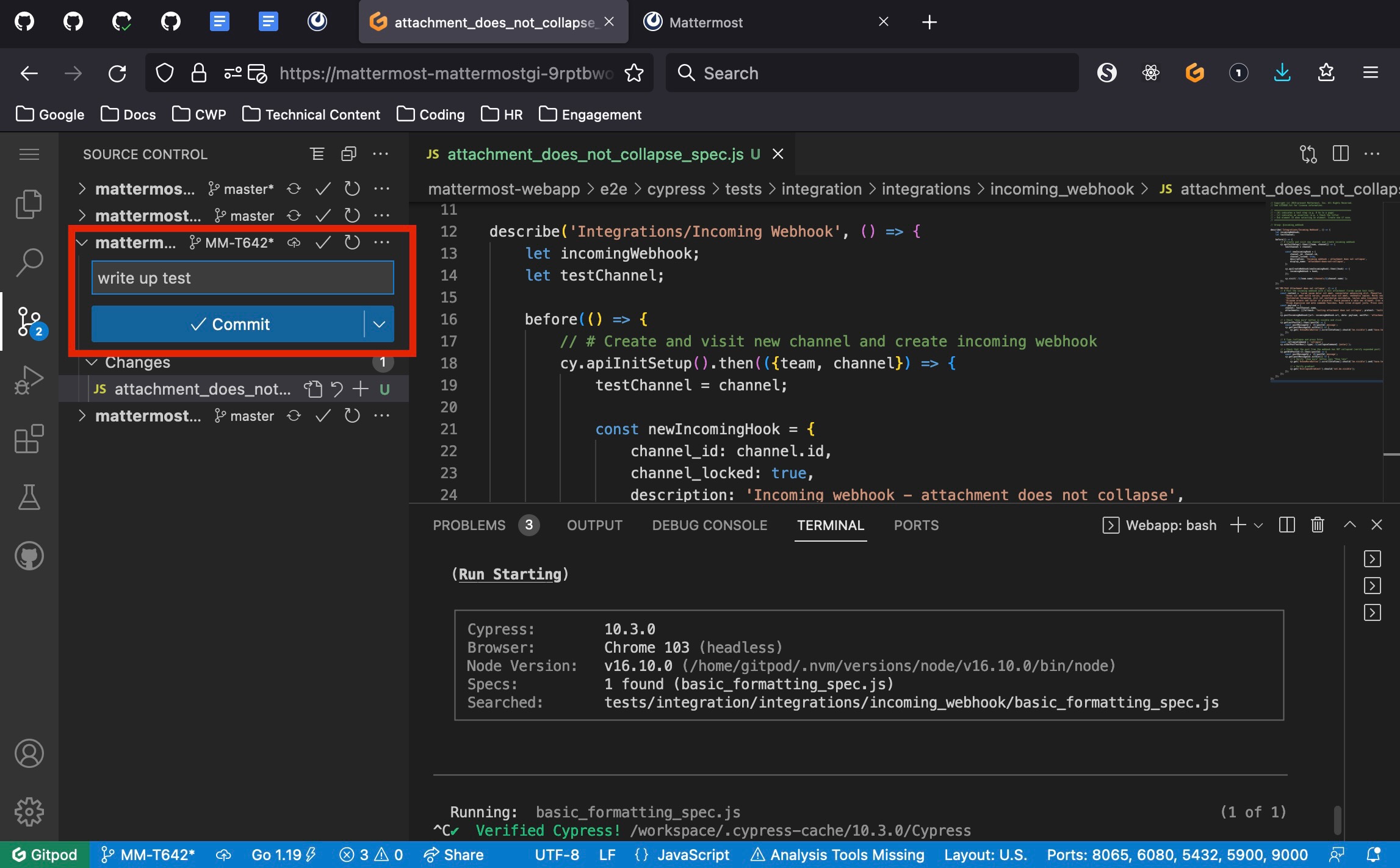 mattermost-gitpod-commit-message